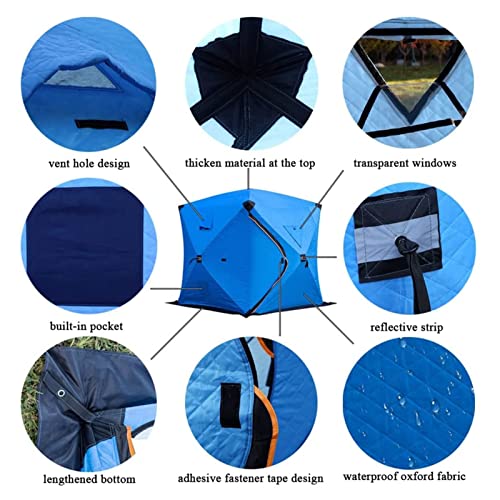 Carpa para pesca en hielo 3-4 personas 210x180x180cm miniatura 3