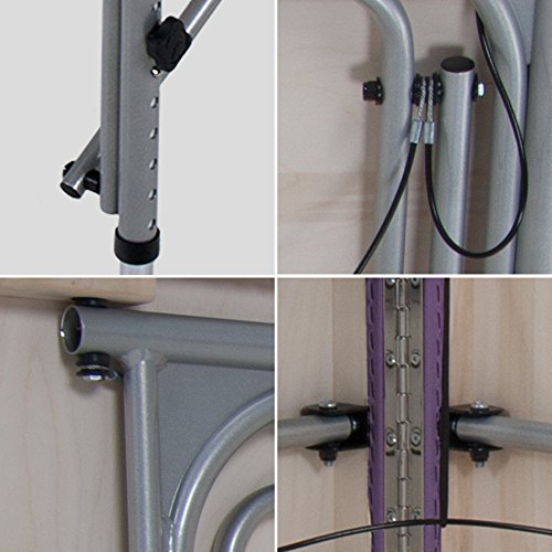Image of EarthLite Portable Massage Table Luna - 30 inch Wide, CFC Free Professional Foam, Weighs Only 29lbs, Patented, Strong Aluminum Reiki Frame (Working Weight 750lbs), Amethyst