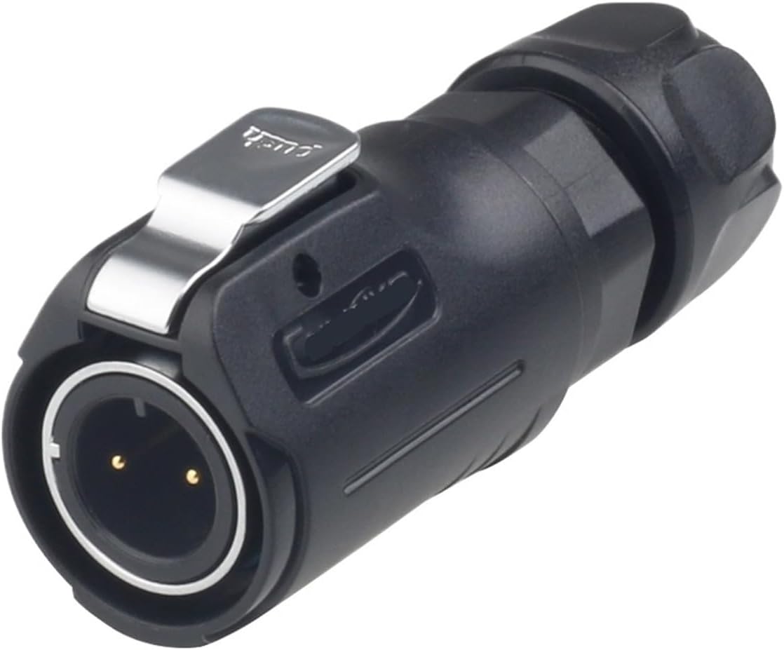 M12 Industrial Connector 2 3 4 5 6 7 8-pin Waterproof AC Power Cord Connector(Plug only,MALE INSERT_8P)