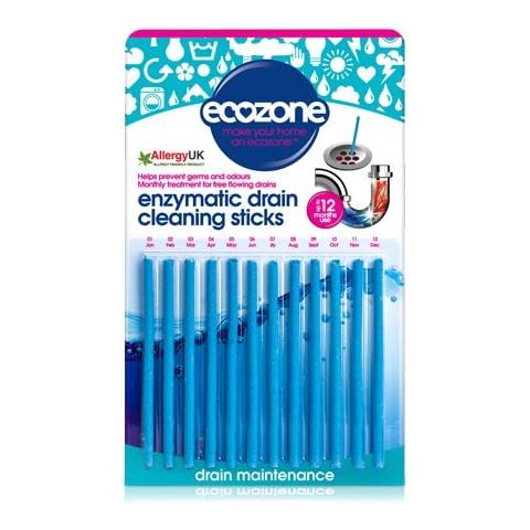 Ecozone Enzymatic Drain Cleaning Sticks, 3 Pack Cover