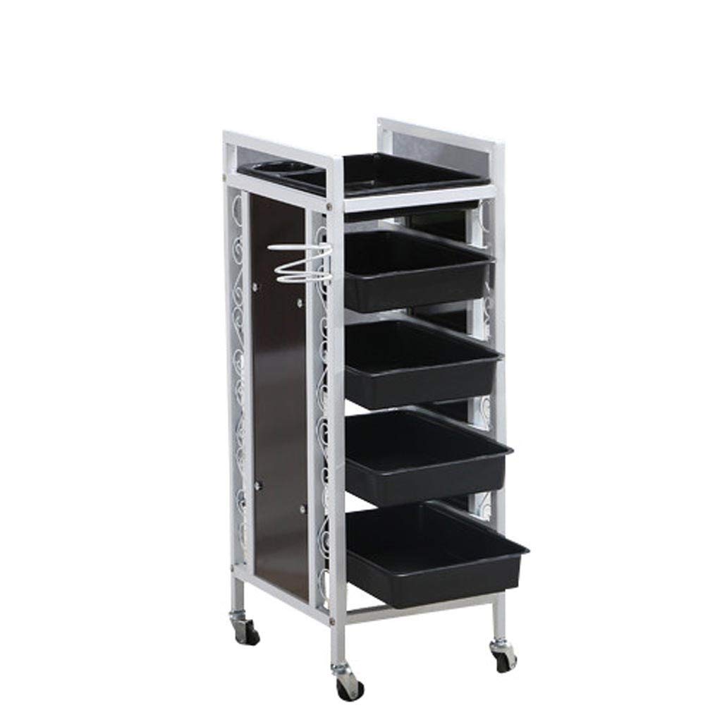 asdchZen Trolley,Serving Cart Trolley Abs Beauty Salon Cart With 24 Drawers, Recycling Vehicles,Instrument Rolling Trolley On Wheel, Retro Salon Hairdressing Trolley,White,White