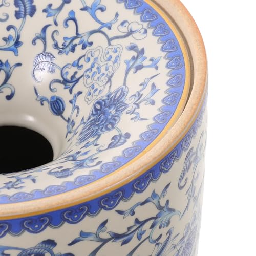 Cendrier en céramique vintage rond grand format pour table basse