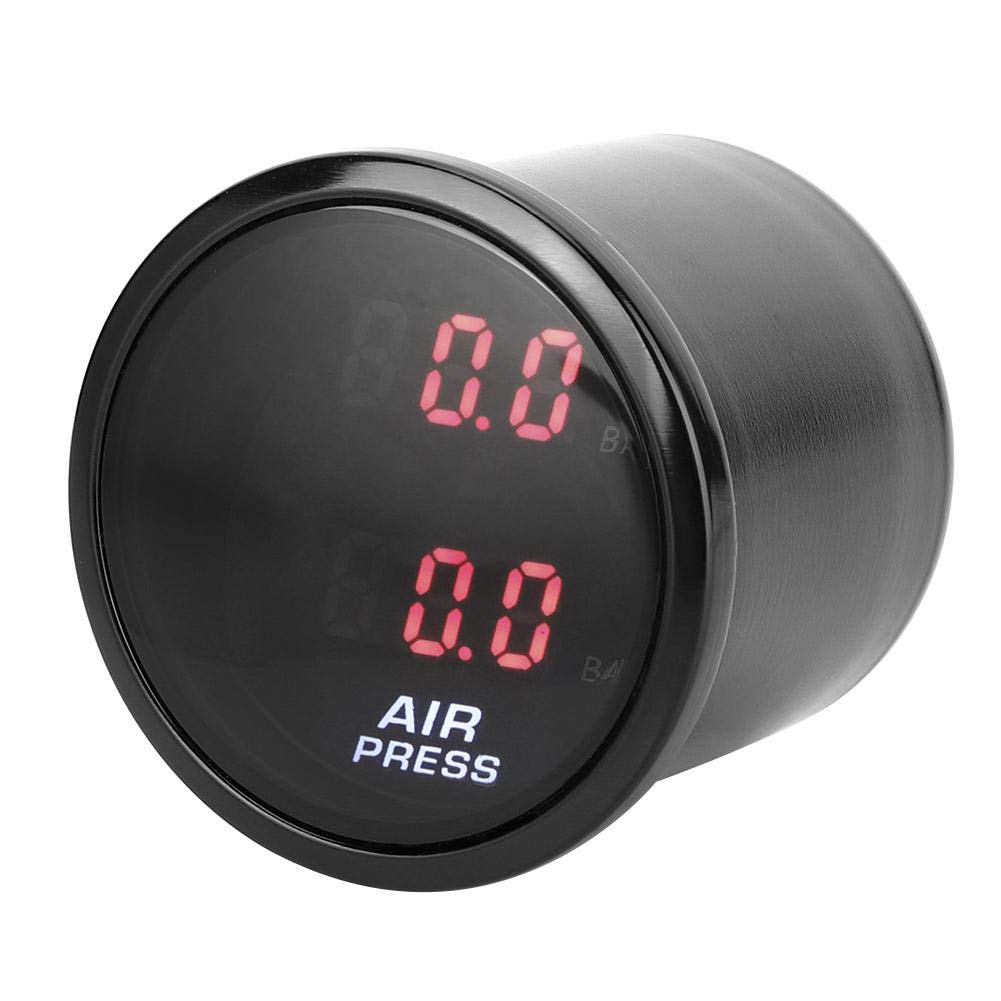 Air Gauge, 2 Zoll Auto Bar Turbo Lade Druck Anzeige Meter LED rot Digital Anzeige Luft Druck Sensor Kit