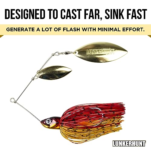 Lunkerhunt IMSBW01 Spinner Bait For Bass Fishing Lure thumb #1