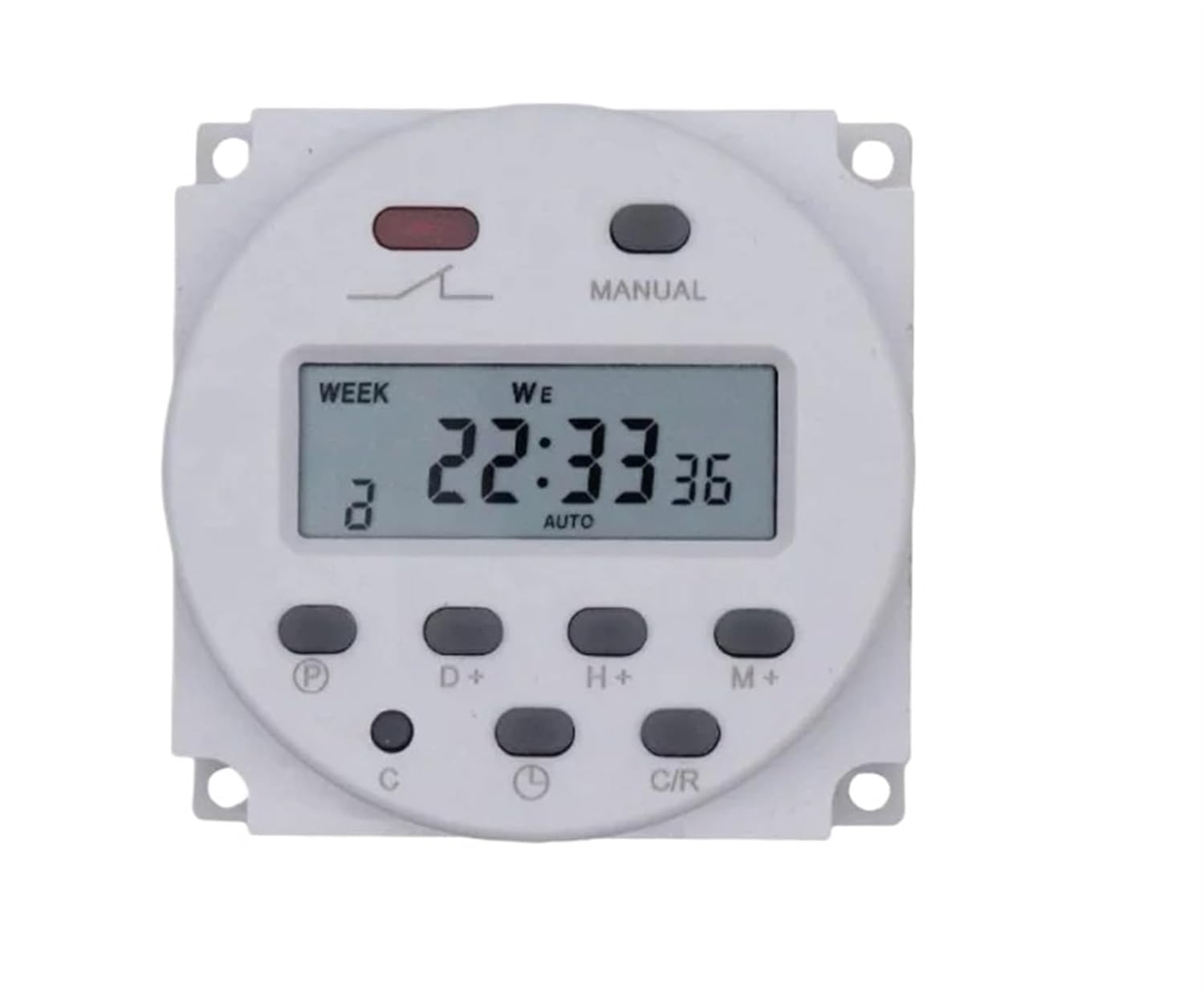 CN101A 16A 110/220/24/12V Power Programmable Timer Control Range 1min-168h Without Shell and Wires(24V DC and AC)