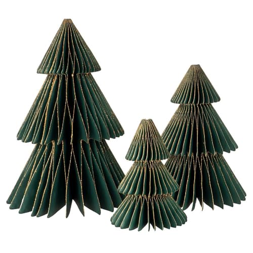 Ideen mit Herz Waben-Tannen zum Aufstellen | mit Magnetverschluss | 3...