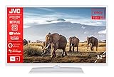 JVC LT-32VF5155W 32 Zoll Fernseher/Smart TV (Full HD, HDR, LED, Triple-Tuner, Bluetooth, WLAN, Prime Video, Netflix) - Inkl. 6 Monate HD+ [2022], Weiß
