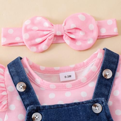Image of Baby Girl Clothes Newborn Ruffle Romper Elephant Jeans Skirt 0-18M