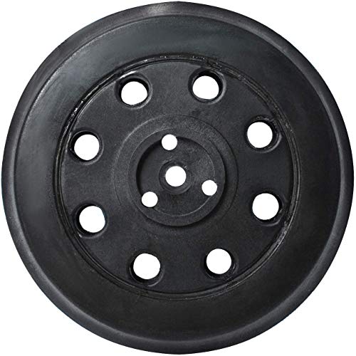 Poweka Plateau de ponçage dur compatible avec Bosch PEX 12, PEX 125 et PEX 400 A (Ø 125 mm) - Plateau de support rond 8 trous pièce de rechange plateau de ponçage Cover
