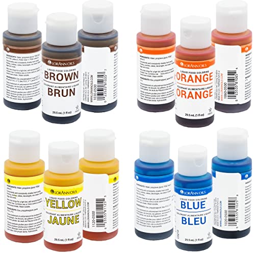 Lorann Liquid Food Color Assortment #TOP4