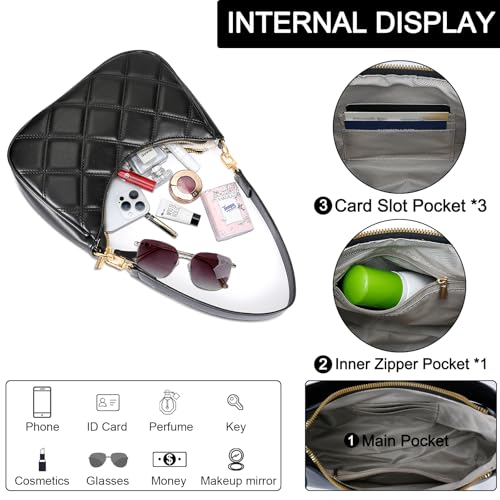 Image of KKXIU Shoulder Bag for Women Cute Hobo Purses and Handbags Retro Clutch Underarm Purse | Cute
