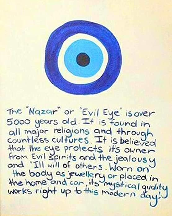 Image of EVIL EYE BLACK THREAD evileye PACK OF 2