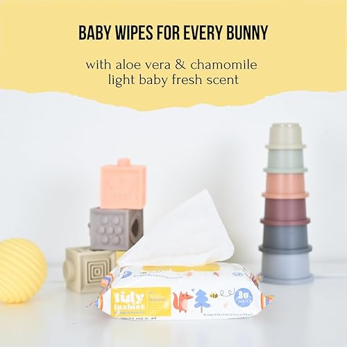 Miniatura 6 de Toallitas para bebé, aroma fresco en polvo, sin productos químicos agresivos, 1920 unidades (caja de 24 paquetes cada uno contiene 80 toallitas)