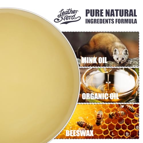 Mink Oil Leather Conditioner Cleaner for Leather Boots, Mink Oil Kit 4.23 Oz with Sponge, All-Natural Waterproof Soften and Restore Shoe, Boot, Saddle, Jacket, Purse, Glove, Vinyl and Leather Products - Image 3