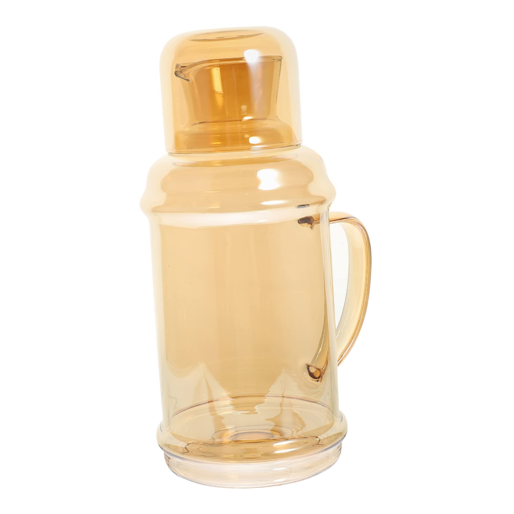 Ciieeo Jarra de Agua Fría Hogar Recipiente de Vidrio para Té Helado Jarra de Agua Práctica Mesita de Noche