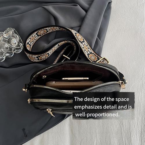 Sac à bandoulière pour femme en cuir véritable aux finitions soignées - 4