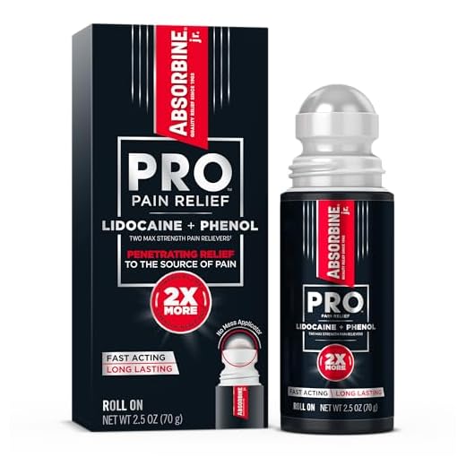 Absorbine Jr. PRO Lidocaine Roll-On for Fast Nerve and Muscle Pain Relief
