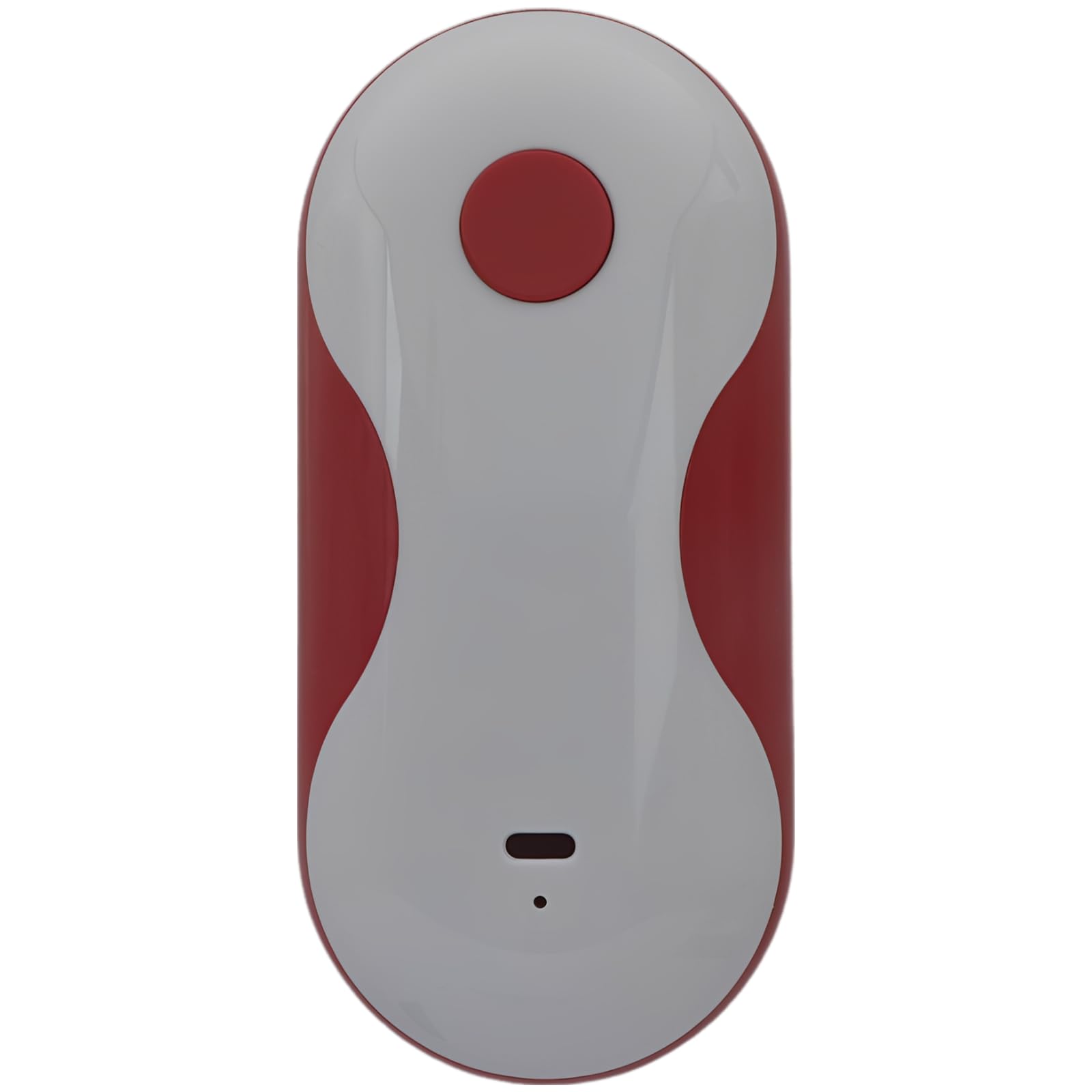 Apriscatole elettrico automatico rosso e bianco, apriscatole ricaricabile USB-C, con coperchio Grabber, strumento da cucina a basso rumore, 18,5 x 9,9 x 7,6 cm, uso one-touch per anziani