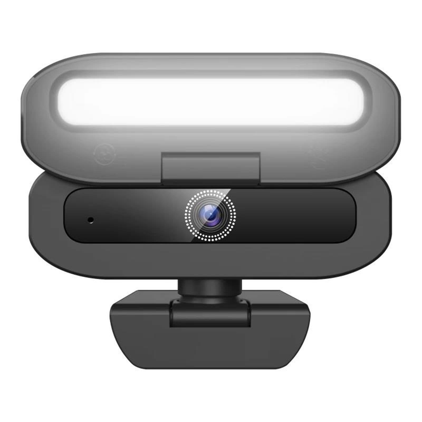 Kamera Internetowa 4K Do Komputera PC Ze Światłem Wypełniającym LED Komputerowa HD 2K Z Mikrofonem Transmisji Strumieniowej Automatyczną Regulacją Ostrości(2K)