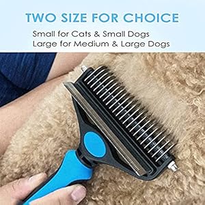 Dog-Brush-for-Shedding-2-Sided-Deshedding-brush-for-Dogs-Cats-Premium-Grooming-Comb-for-Short-Long-Haired-dogs-Cats-other-Pets-Blue-10-Count - Cucciolini Doodles   Dog-Brush-for-Shedding-2-Sided-Deshedding-brush-for-Dogs-Cats-Premium-Grooming-Comb-for-Short-Long-Haired-dogs-Cats-other-Pets-Blue-10-Count