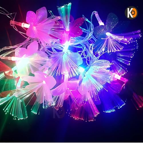 Image of K D 20 led Radium Flower Light 8ft String Light for Diwali /Navratri /Christmas for Indoor & Outdoor Decoration Lights, Specially for Temple Decoration (Radium Flower)
