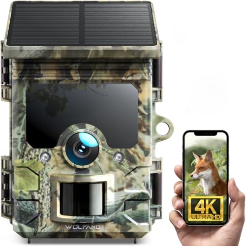 WOLFANG Solar Wildlife Camera 4K 46MP