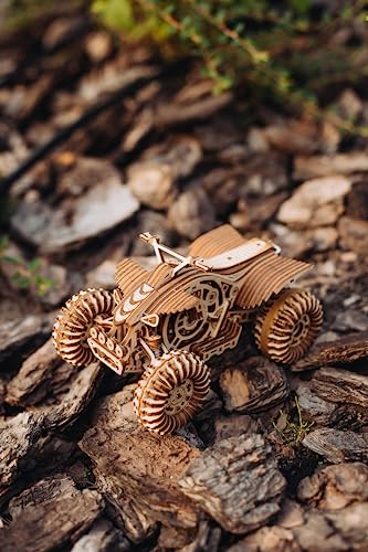 Wood Trick Quad Bike 3D Wooden Puzzles for Adults to Build - Rides up to 30ft - Wooden Model Car Kits to Build - Model Kits for Adults - Challenging Project Hobby - Image 6
