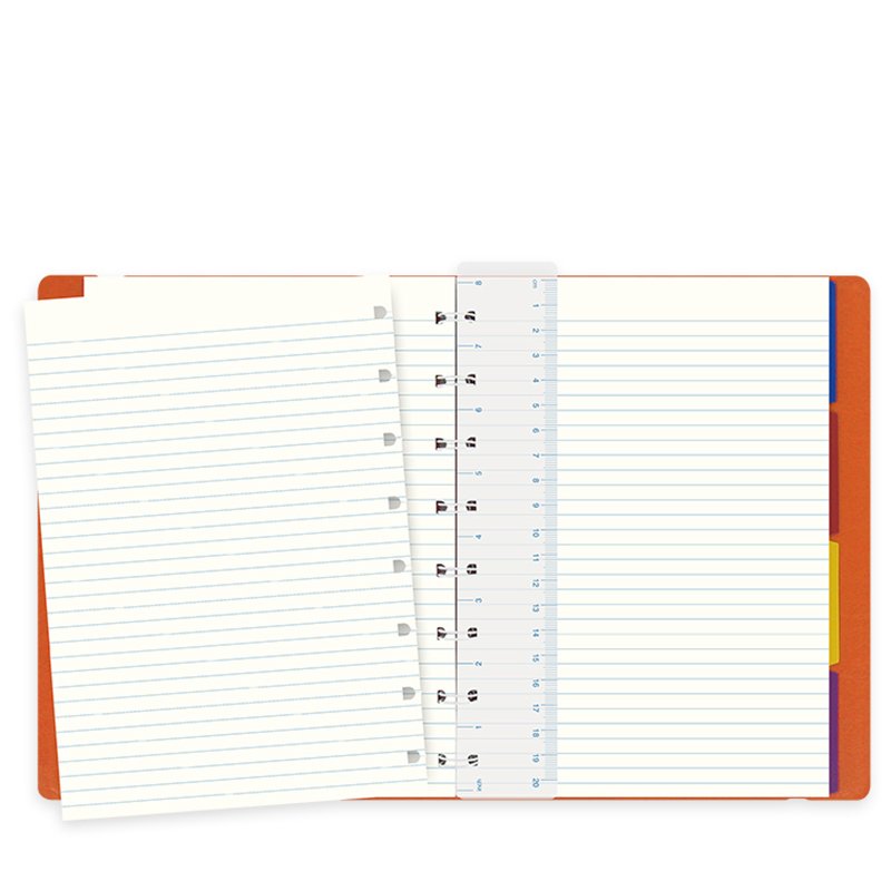 Filofax - Bloc de notas de recambio (formato A5), color naranja