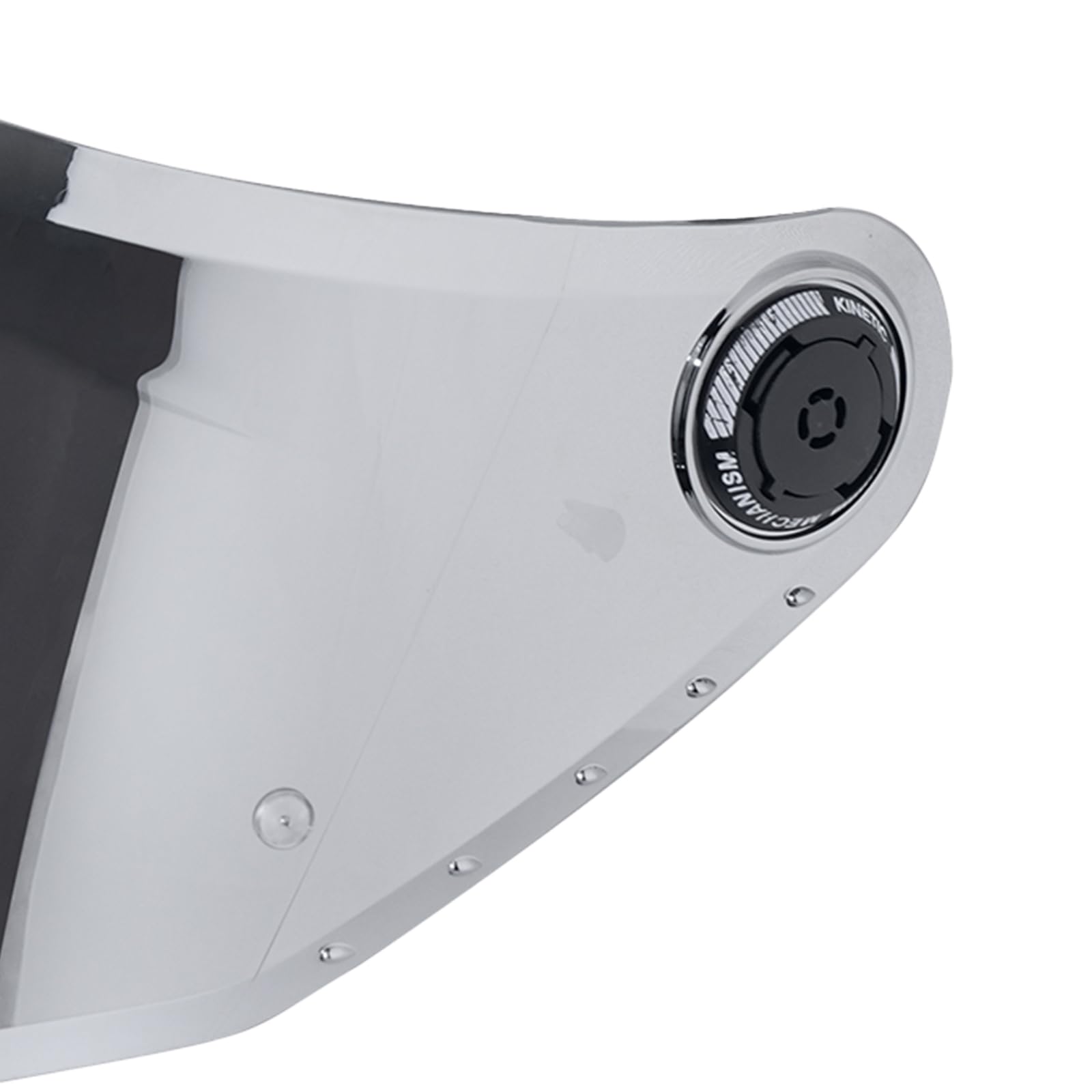 Visiera Casco,Protezione per Il Vento del Motociclo,Casco Parabrezza Moto Visiera a Lente Integrale per per MT-V-28B Thunder 4 SV,Accessori per Caschi da Moto (Cromo Argento)