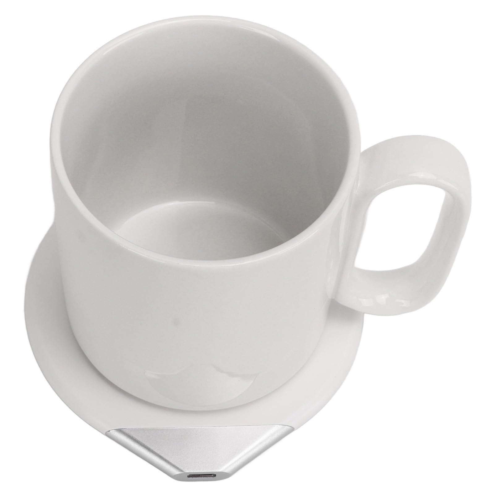 Caricatore Scaldatazze Elettrico, Carica Caricabatterie per Telefono Riscaldatore Ad Alta Sicurezza Impermeabile 100220V Elettrico 350ml Wireless (Spina europea)