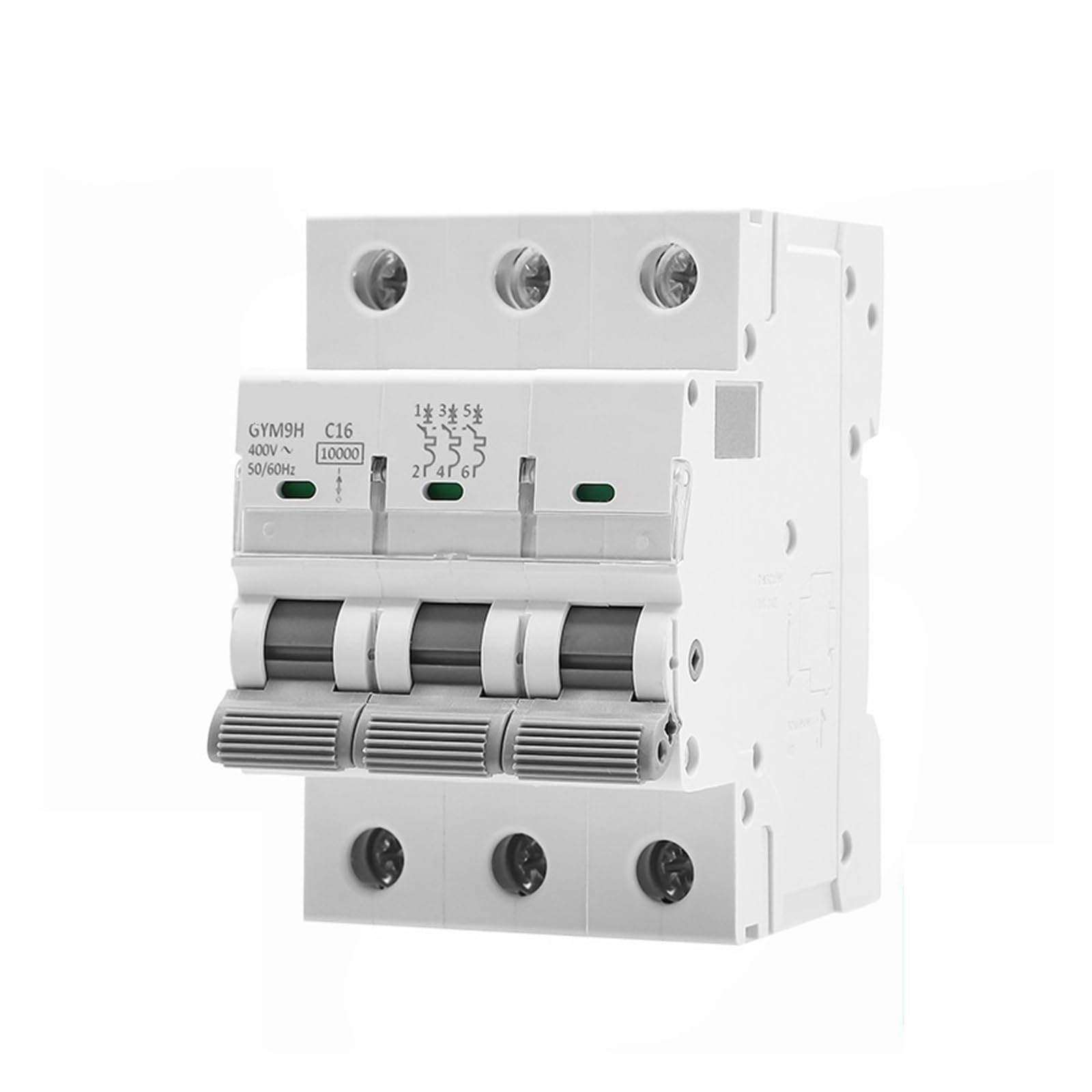 Disjoncteur rail DIN courbe C à haute capacité de coupure 10KA 3P
