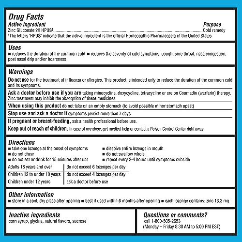 Healthy Living Cherry Zinc Lozenges, Homeopathic Cold Remedy, Reduces Duration Of The Common Cold, Sore Throat, Cough, Congestion And Post Nasal Drip thumb #6