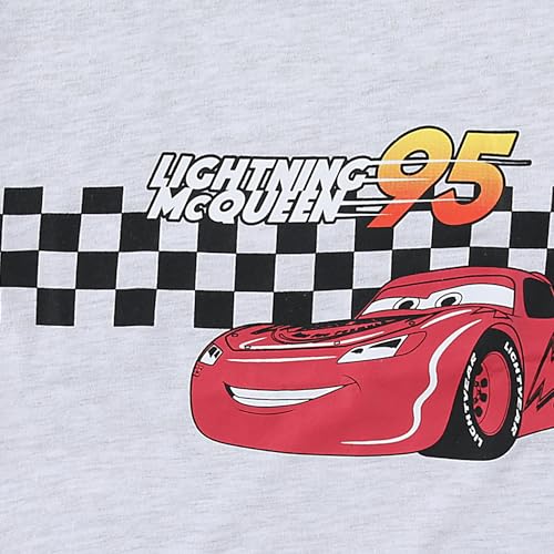Image of Disney Cars Lightning McQueen Boys 4 Piece Mix and Match T-shirts and Shorts Set for Big Kid