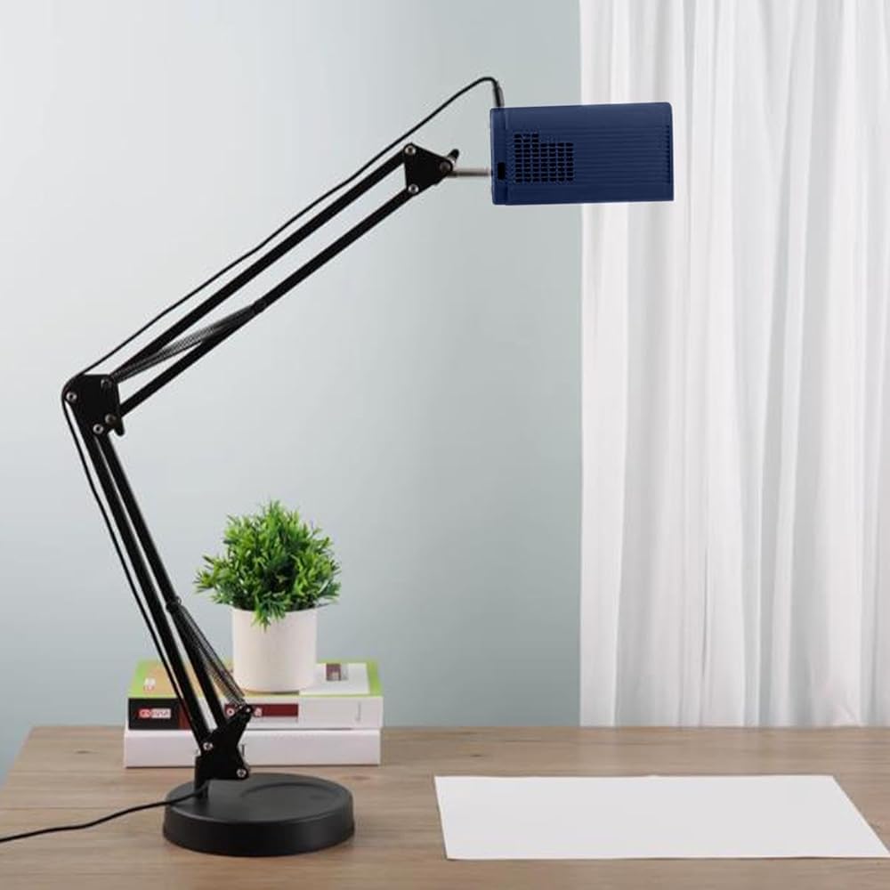 Lámpara de proyector de arte portátil, tablero de trazado impermeable para bocetos, dibujar y pintar, herramienta de proyección de escritorio (color: azul)
