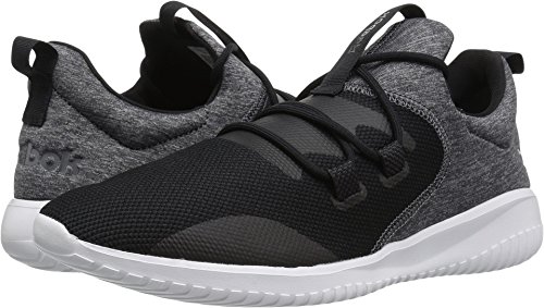 Reebok Women's Skycush Casual Track Shoe, Black/Ash Grey/White, 7 M US