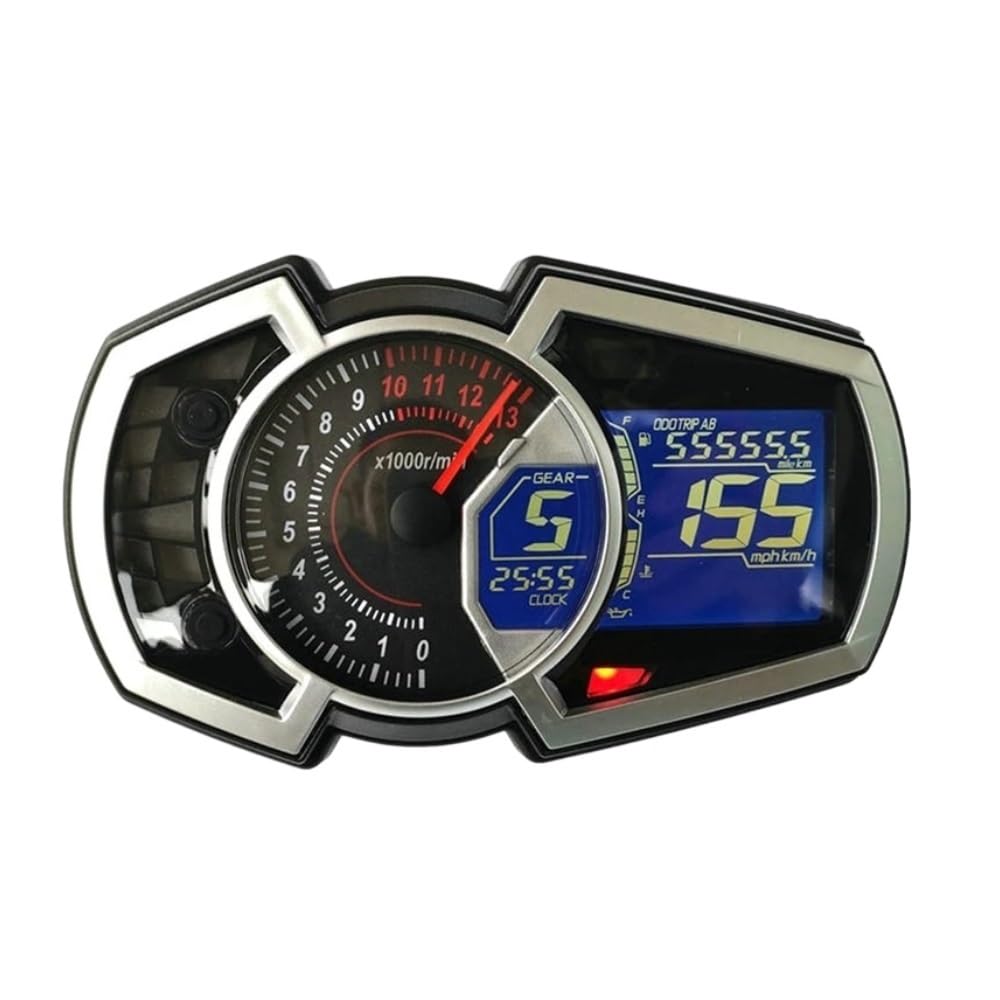 odómetro Velocímetro de motocicleta, odómetro, indicador combustible, 13000RPM, Universal para 1, 2, 4 cilindros, accesorios instrumentos LCD para 650