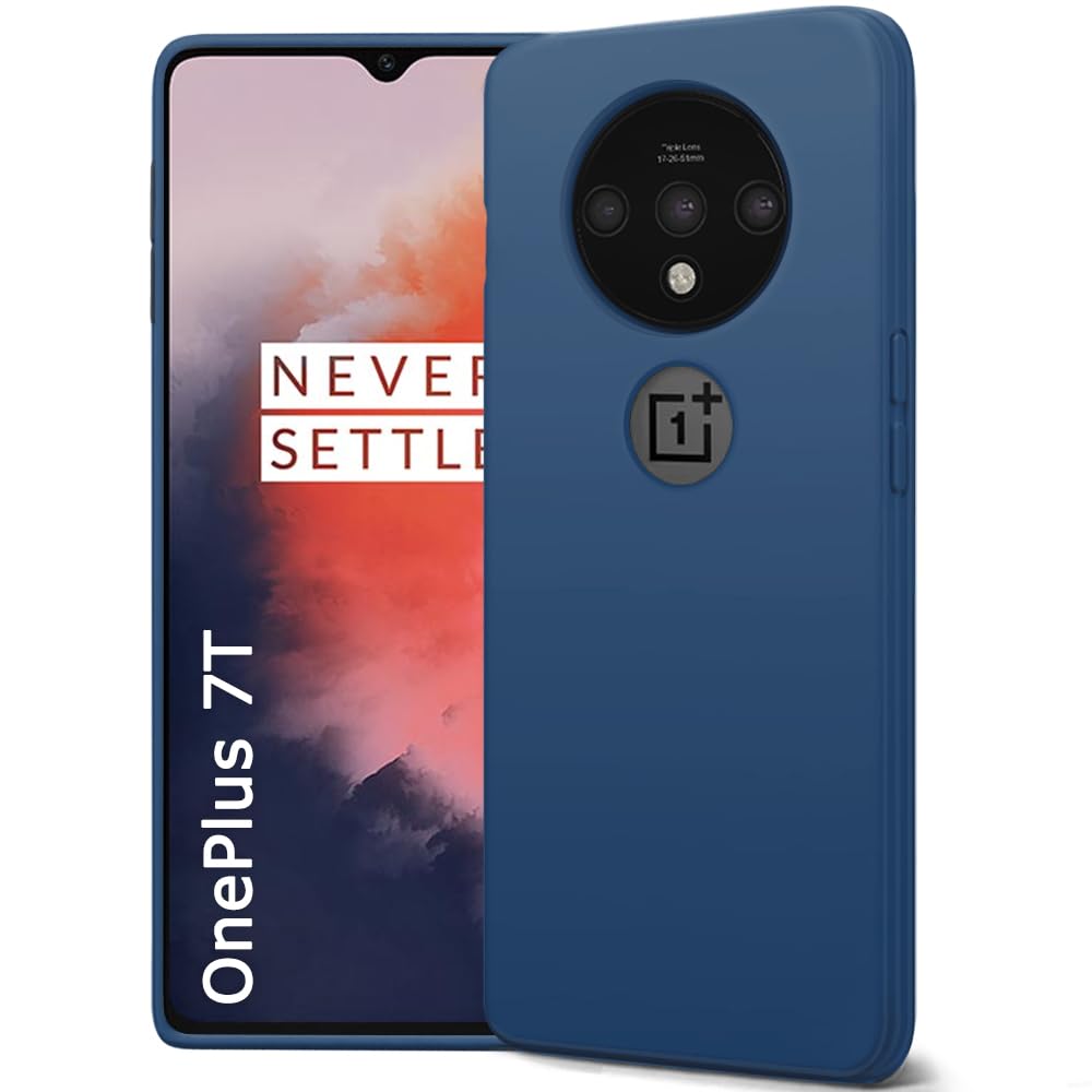 TheGiftKart Liquid Silicone Back Cover Case for OnePlus 7T | Soft Micro-Fibre Lining Inside | Camera Protection Bump | Shockproof Back Cover Case for OnePlus 7T (Silicone, Blue) (B0D4LZKYD8) Amazon Price History, Amazon Price Tracker