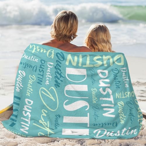 Personalized Blankets for Kids with Names Customized Blankets with Name for Adult Custom Blanket Gift for Birthday Christmas Valentines Day Gift
