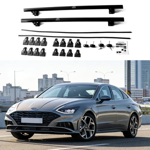 Roof Rack Cross Bars for Hyundai Sonata 2020-2024, 2Pcs Lockable Aluminum Cargo Carrier Roofs Racks,Cross Bars for Roof Racks,Kayak,Ski Rack,Luggage,Rooftop Accessories,Car Top Crossbars