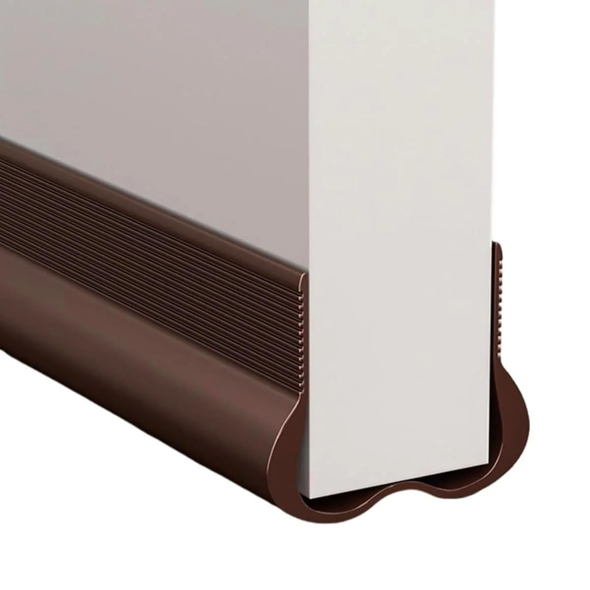 Door Draft Stopper Silicone Door Bottom Seal Strip Blocks Dust Insects Wind & Noise Weatherproof Door Gap Guard Brown Under Door Draft Blocker, Flexible Silicone Door Seal Strip for Home-image-20