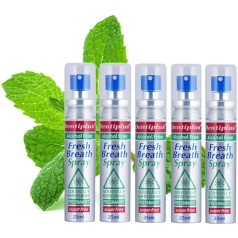 5 x Alcohol-Free Fresh Mint Mouth Spray Cover