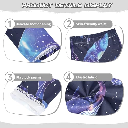 Bolaz Toddler Girls Leggings Printed Yoga Pants Leggings Ethereal Whales Space for Kids3