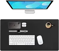 Mouse Pad Grande 100x48cm Desk Pad Gamer Tapete De Mesa Para Notebook Computador Escritório Office Design Slim Antiderrapante Fácil Deslize (PRETO)