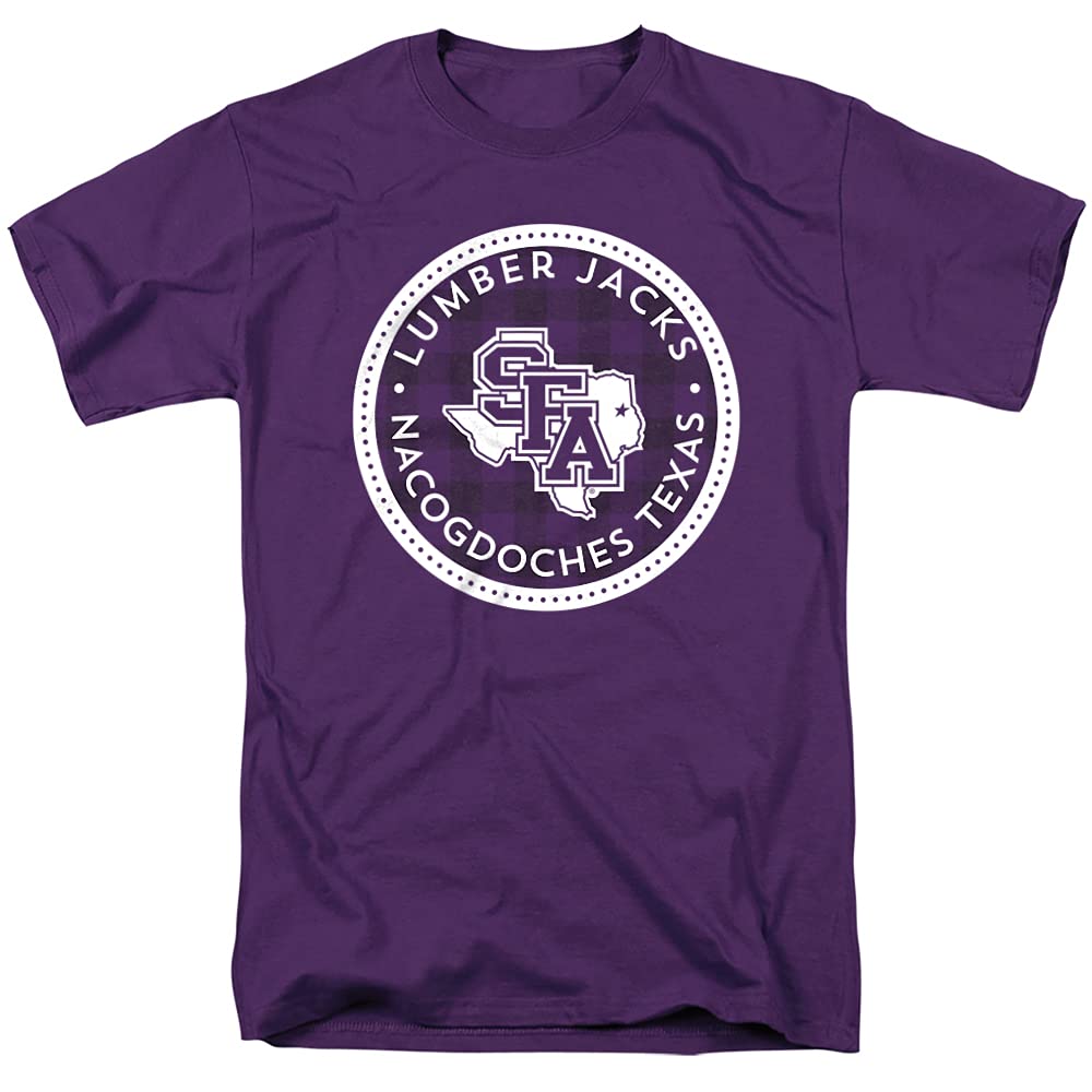 Stephen F. Austin State University Official Plaid Badge Unisex Adult T Shirt