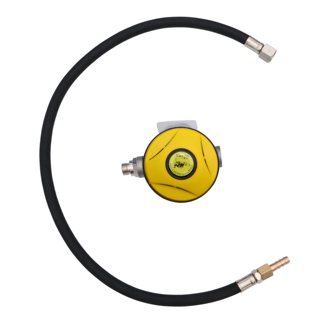 Regulador secundario amarillo con boquilla de silicona blanda 8