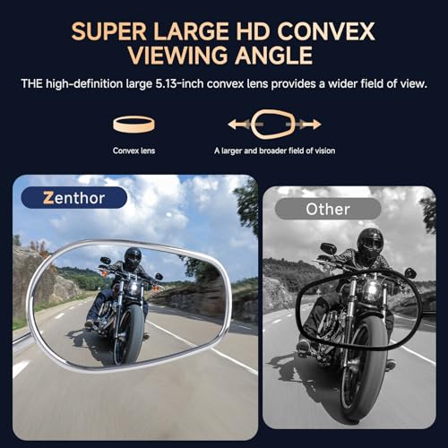 Image of Chrome Sportster Mirrors Motorcycle Handlebar Side Mirrors Long Stem 8mm Rear View Mirrors Compatible with Harley Road King,V-ROD, Sportster, Dyna, Softail, Street Electra Road Glide (1982-2025)