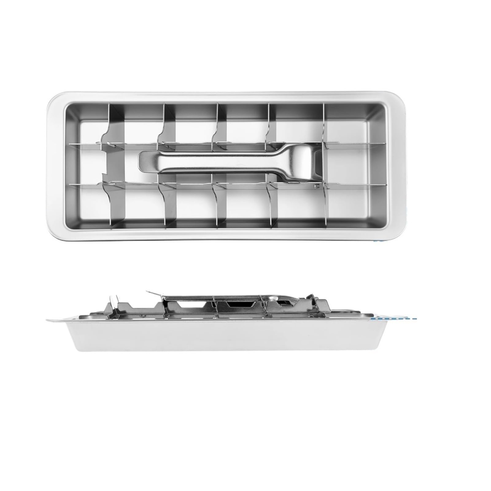 2 Stück Eiswürfelform mit Deckel, Eiswürfelformen aus Edelstahl(2PCS)