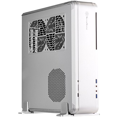 Image of SilverStone Technology Fortress Z FTZ01 Aluminum unibody Mini-ITX Small Form Factor case, Silver, SST-FTZ01S, 14.8 inch x 4.21 inch x 13.82 inch