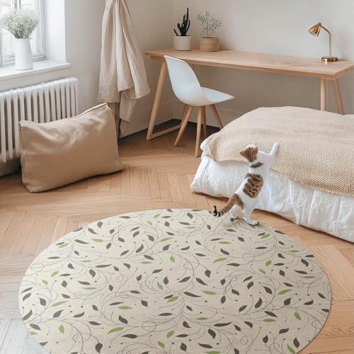 Tapis vinyle résistant à la rayure ø140 cm étanche pour cuisine