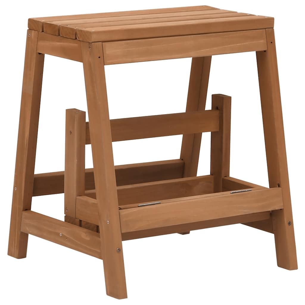 Genérico Taburete con peldaños Plegable Madera Maciza de Abeto,Bricolaje,Herramientas,Escaleras y Andamios,Taburetes escaleras-315299